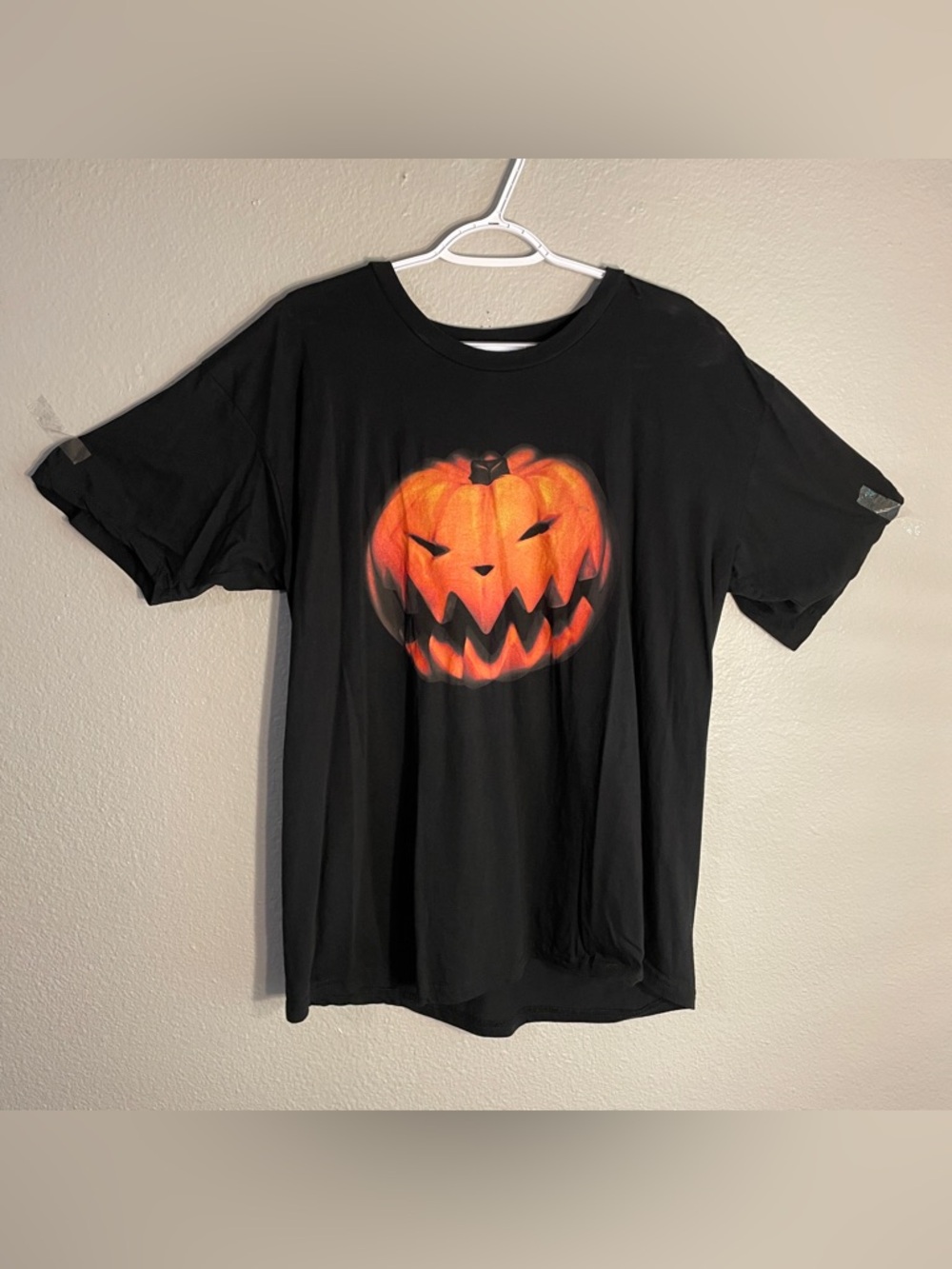 Nightmare Before Christmas Jack Pumpkin Shirt Mens XL Cotton Black Graphic Tee